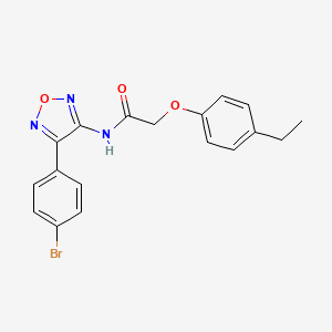 N-[4-(4-bromophenyl)-1,2,5-oxadiazol-3-yl]-2-(4-ethylphenoxy)acetamide