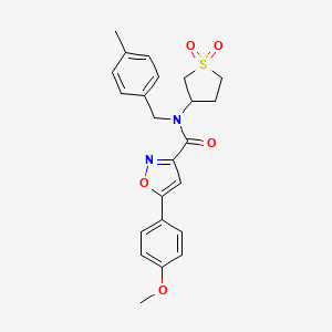 N-(1,1-dioxidotetrahydrothiophen-3-yl)-5-(4-methoxyphenyl)-N-(4-methylbenzyl)-1,2-oxazole-3-carboxamide