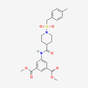 Dimethyl 5-[({1-[(4-methylbenzyl)sulfonyl]piperidin-4-yl}carbonyl)amino]benzene-1,3-dicarboxylate