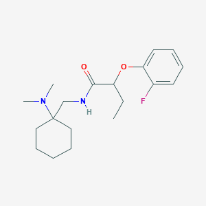 N-{[1-(dimethylamino)cyclohexyl]methyl}-2-(2-fluorophenoxy)butanamide