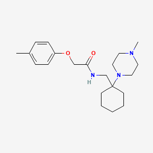 2-(4-methylphenoxy)-N-{[1-(4-methylpiperazin-1-yl)cyclohexyl]methyl}acetamide