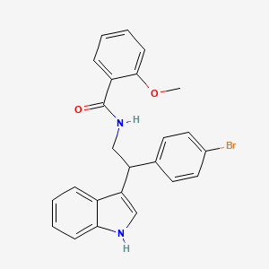 N-[2-(4-bromophenyl)-2-(1H-indol-3-yl)ethyl]-2-methoxybenzamide