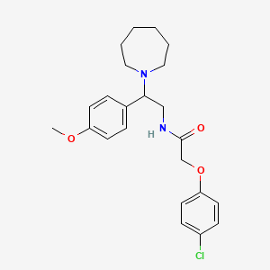 N-[2-(azepan-1-yl)-2-(4-methoxyphenyl)ethyl]-2-(4-chlorophenoxy)acetamide