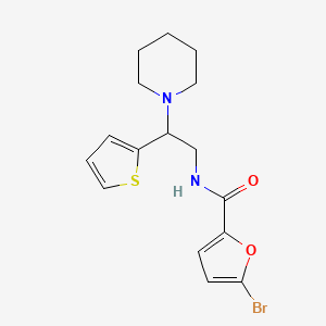 5-bromo-N-[2-(piperidin-1-yl)-2-(thiophen-2-yl)ethyl]furan-2-carboxamide