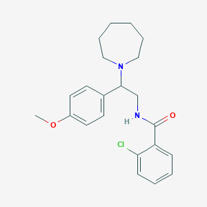 N-[2-(azepan-1-yl)-2-(4-methoxyphenyl)ethyl]-2-chlorobenzamide