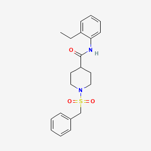 1-(benzylsulfonyl)-N-(2-ethylphenyl)piperidine-4-carboxamide