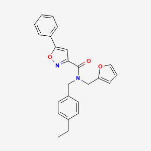 N-(4-ethylbenzyl)-N-(furan-2-ylmethyl)-5-phenyl-1,2-oxazole-3-carboxamide