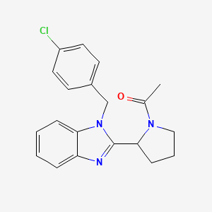 1-{2-[1-(4-chlorobenzyl)-1H-benzimidazol-2-yl]pyrrolidin-1-yl}ethanone