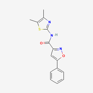 N-(4,5-dimethyl-1,3-thiazol-2-yl)-5-phenyl-1,2-oxazole-3-carboxamide