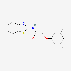 molecular formula C17H20N2O2S B11346300 2-(3,5-dimethylphenoxy)-N-(4,5,6,7-tetrahydro-1,3-benzothiazol-2-yl)acetamide 