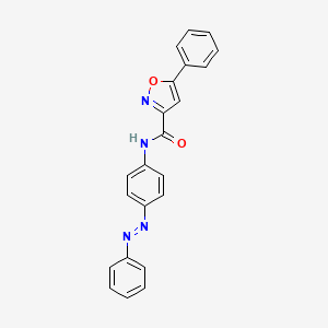 5-phenyl-N-{4-[(E)-phenyldiazenyl]phenyl}-1,2-oxazole-3-carboxamide