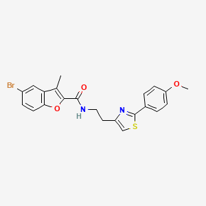 5-bromo-N-{2-[2-(4-methoxyphenyl)-1,3-thiazol-4-yl]ethyl}-3-methyl-1-benzofuran-2-carboxamide