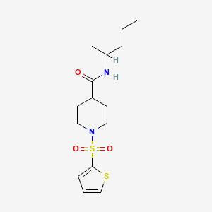 N-(pentan-2-yl)-1-(thiophen-2-ylsulfonyl)piperidine-4-carboxamide