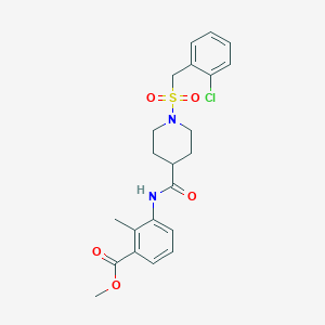 Methyl 3-[({1-[(2-chlorobenzyl)sulfonyl]piperidin-4-yl}carbonyl)amino]-2-methylbenzoate