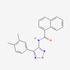 N-[4-(3,4-dimethylphenyl)-1,2,5-oxadiazol-3-yl]naphthalene-1-carboxamide