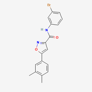 N-(3-bromophenyl)-5-(3,4-dimethylphenyl)-1,2-oxazole-3-carboxamide