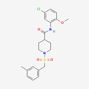 N-(5-chloro-2-methoxyphenyl)-1-[(3-methylbenzyl)sulfonyl]piperidine-4-carboxamide