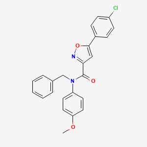 N-benzyl-5-(4-chlorophenyl)-N-(4-methoxyphenyl)-1,2-oxazole-3-carboxamide