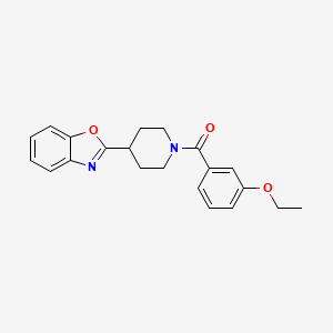 molecular formula C21H22N2O3 B11346422 2-[1-(3-Ethoxybenzoyl)piperidin-4-yl]-1,3-benzoxazole 