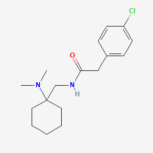 molecular formula C17H25ClN2O B11346433 2-(4-chlorophenyl)-N-{[1-(dimethylamino)cyclohexyl]methyl}acetamide 