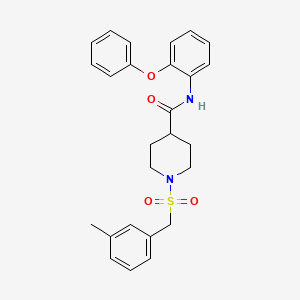 1-[(3-methylbenzyl)sulfonyl]-N-(2-phenoxyphenyl)piperidine-4-carboxamide