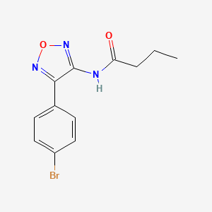 N-[4-(4-bromophenyl)-1,2,5-oxadiazol-3-yl]butanamide