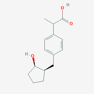 2-[4-[[(1R,2R)-2-Hydroxycyclopentyl]methyl]phenyl]propanoic acid