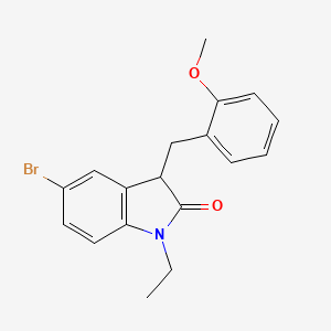 5-bromo-1-ethyl-3-(2-methoxybenzyl)-1,3-dihydro-2H-indol-2-one