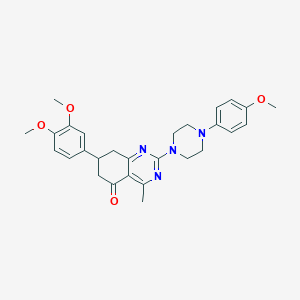 7-(3,4-dimethoxyphenyl)-2-[4-(4-methoxyphenyl)piperazin-1-yl]-4-methyl-7,8-dihydroquinazolin-5(6H)-one