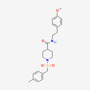 N-[2-(4-methoxyphenyl)ethyl]-1-[(4-methylbenzyl)sulfonyl]piperidine-4-carboxamide