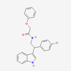 N-[2-(4-bromophenyl)-2-(1H-indol-3-yl)ethyl]-2-phenoxyacetamide