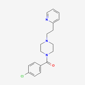 (4-Chlorophenyl){4-[2-(pyridin-2-yl)ethyl]piperazin-1-yl}methanone