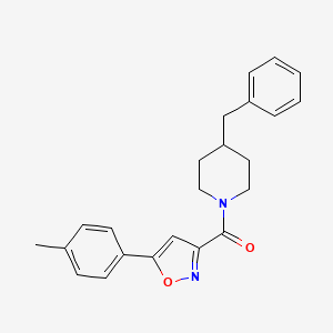 (4-Benzylpiperidin-1-yl)[5-(4-methylphenyl)-1,2-oxazol-3-yl]methanone