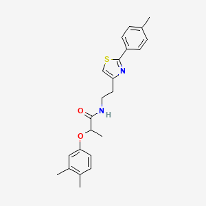 2-(3,4-dimethylphenoxy)-N-{2-[2-(4-methylphenyl)-1,3-thiazol-4-yl]ethyl}propanamide