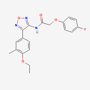 N-[4-(4-ethoxy-3-methylphenyl)-1,2,5-oxadiazol-3-yl]-2-(4-fluorophenoxy)acetamide