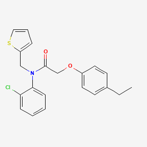 N-(2-chlorophenyl)-2-(4-ethylphenoxy)-N-(thiophen-2-ylmethyl)acetamide