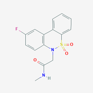 2-(9-fluoro-5,5-dioxido-6H-dibenzo[c,e][1,2]thiazin-6-yl)-N-methylacetamide