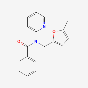 N-[(5-methylfuran-2-yl)methyl]-N-(pyridin-2-yl)benzamide