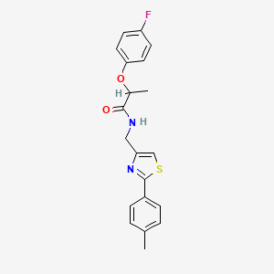 2-(4-fluorophenoxy)-N-{[2-(4-methylphenyl)-1,3-thiazol-4-yl]methyl}propanamide