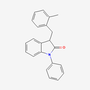 3-(2-methylbenzyl)-1-phenyl-1,3-dihydro-2H-indol-2-one