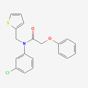 N-(3-chlorophenyl)-2-phenoxy-N-(thiophen-2-ylmethyl)acetamide