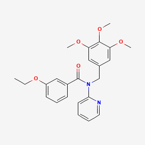 molecular formula C24H26N2O5 B11346772 3-ethoxy-N-(pyridin-2-yl)-N-(3,4,5-trimethoxybenzyl)benzamide 