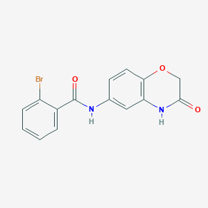 2-bromo-N-(3-oxo-3,4-dihydro-2H-1,4-benzoxazin-6-yl)benzamide