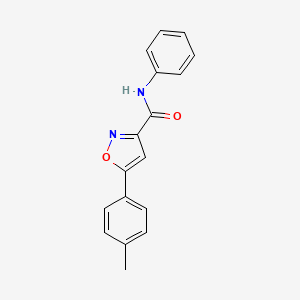 5-(4-methylphenyl)-N-phenyl-1,2-oxazole-3-carboxamide