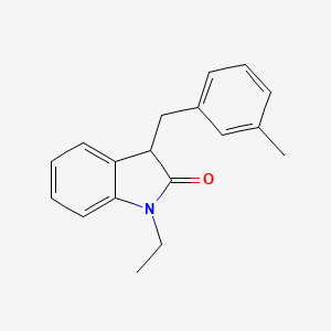 1-ethyl-3-(3-methylbenzyl)-1,3-dihydro-2H-indol-2-one