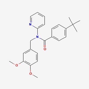 4-tert-butyl-N-(3,4-dimethoxybenzyl)-N-(pyridin-2-yl)benzamide