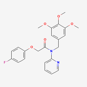 2-(4-fluorophenoxy)-N-(pyridin-2-yl)-N-(3,4,5-trimethoxybenzyl)acetamide