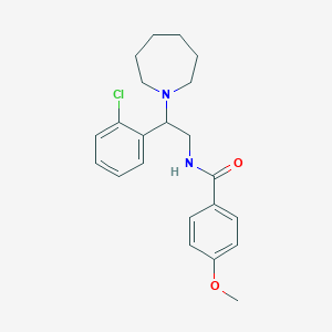 N-[2-(azepan-1-yl)-2-(2-chlorophenyl)ethyl]-4-methoxybenzamide