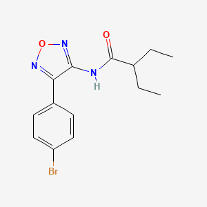 N-[4-(4-bromophenyl)-1,2,5-oxadiazol-3-yl]-2-ethylbutanamide