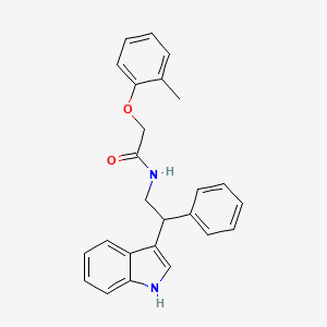 N-[2-(1H-indol-3-yl)-2-phenylethyl]-2-(2-methylphenoxy)acetamide